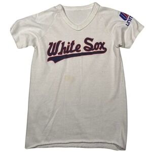 Vintage white Sox baby tee - minor stain - size small - Y2K baseball‎